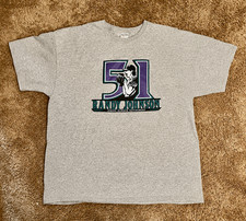 Camiseta Randy Johnson Jersey Número Retiro Gris - 2XL - Arizona D-Backs
