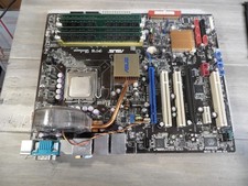 ASUS P5B Deluxe Motherboard LGA775 With 6600 CPU And 3Gb Ram Loud Chipset Fan 