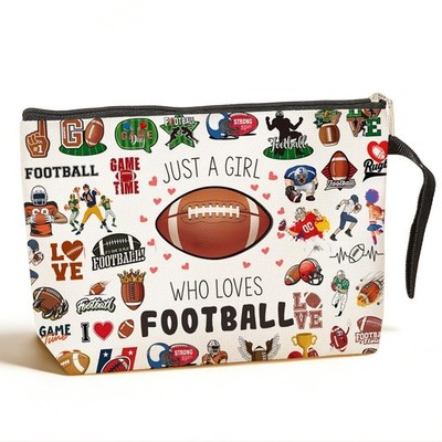 Jztco Football Gifts Cosmetic Bags Toiletry Bag Birthday Graduation Funny Mak...