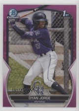 2023 Bowman Chrome Prospects Fuchsia Refractor 191/199 Dyan Jorge #BCP-22 7eo