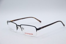 NEW STETSON ZYLOWARE 317 BLACK TORT AUTHENTIC DESIGNER EYEGLASSES 54-19
