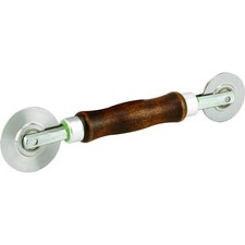 Prime-Line P 7629 2-1/2 In. x 2 In. Steel Nylon Wheel Roller With Wood Handle...