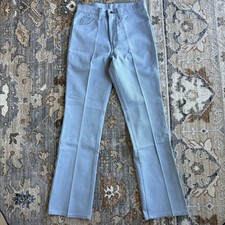 VTG 80  s Levi  s Women  s Sta-Prest Bootcut Pants Powder Baby Blue 27x31   USA