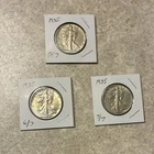 1935 Liberty Walking Half Dollar 50C Silver Business Strike US Coin Lot of 3!