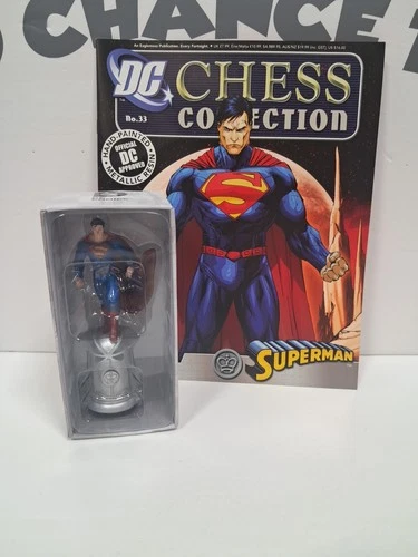 DC Chess Collection - SUPERMAN - Figure Eaglemoss WHITE KING #33 NEW