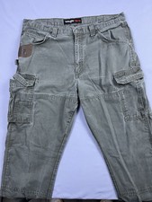 Wrangler Riggs Ripstop Cargo Carpenter Workwear Pants Rugged Mens 38 x 34