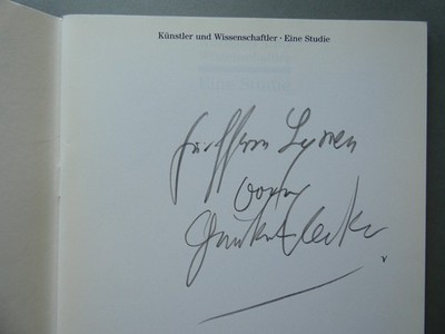 Günther Uecker - a study, autographed