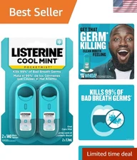 Portable Cool Mint Pocketmist Oral Care Spray - Kills 99% of Bad Breath Germs