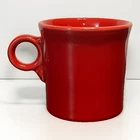 Fiesta Ware O Ring Handle Coffee Mug Cup RED HLC Homer Laughlin USA