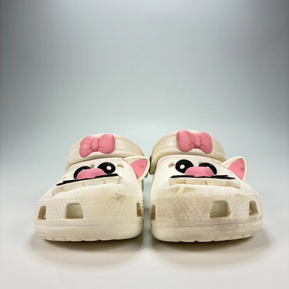 Zueco Crocs Clásico I Am Cat Blanco Informal Cómodo Zapatos Sin Cordones Juveniles Talla 10 Foto 2 de 4