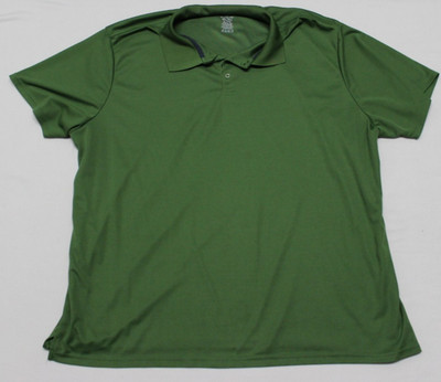 Real Essentials Polo Shirt Men's Size 4XLT Green Short Sleeve Golf Tennis