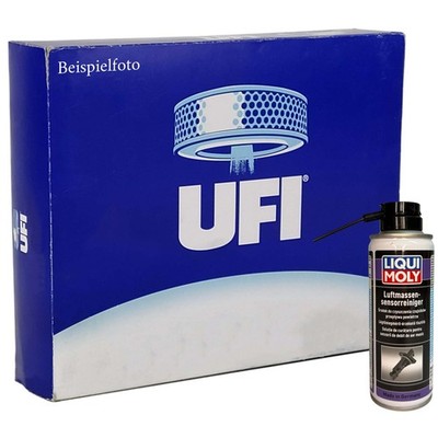 UFI Luftfilter + Luft­mas­sen­sen­sor­re­iniger für DS 3 4 5 7 9 C4 PICASSO