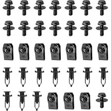 35PCS Engine Under Cover Splash Shield Guard Body Bolts, Bumper Fender Liner Pus