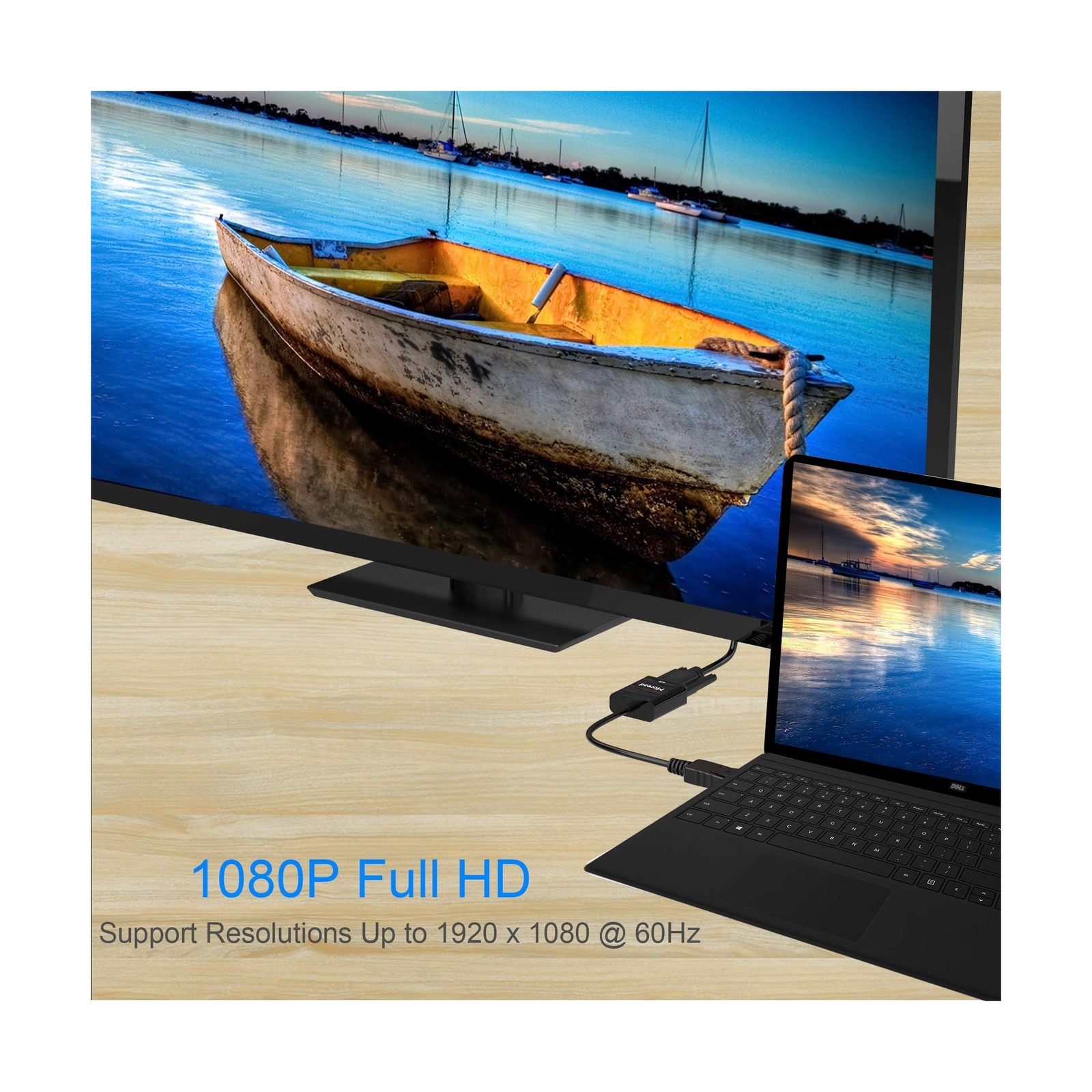 Moread DisplayPort (DP) to DVI Adapter, 5 Pack, Gold-Plated Display Port to D...