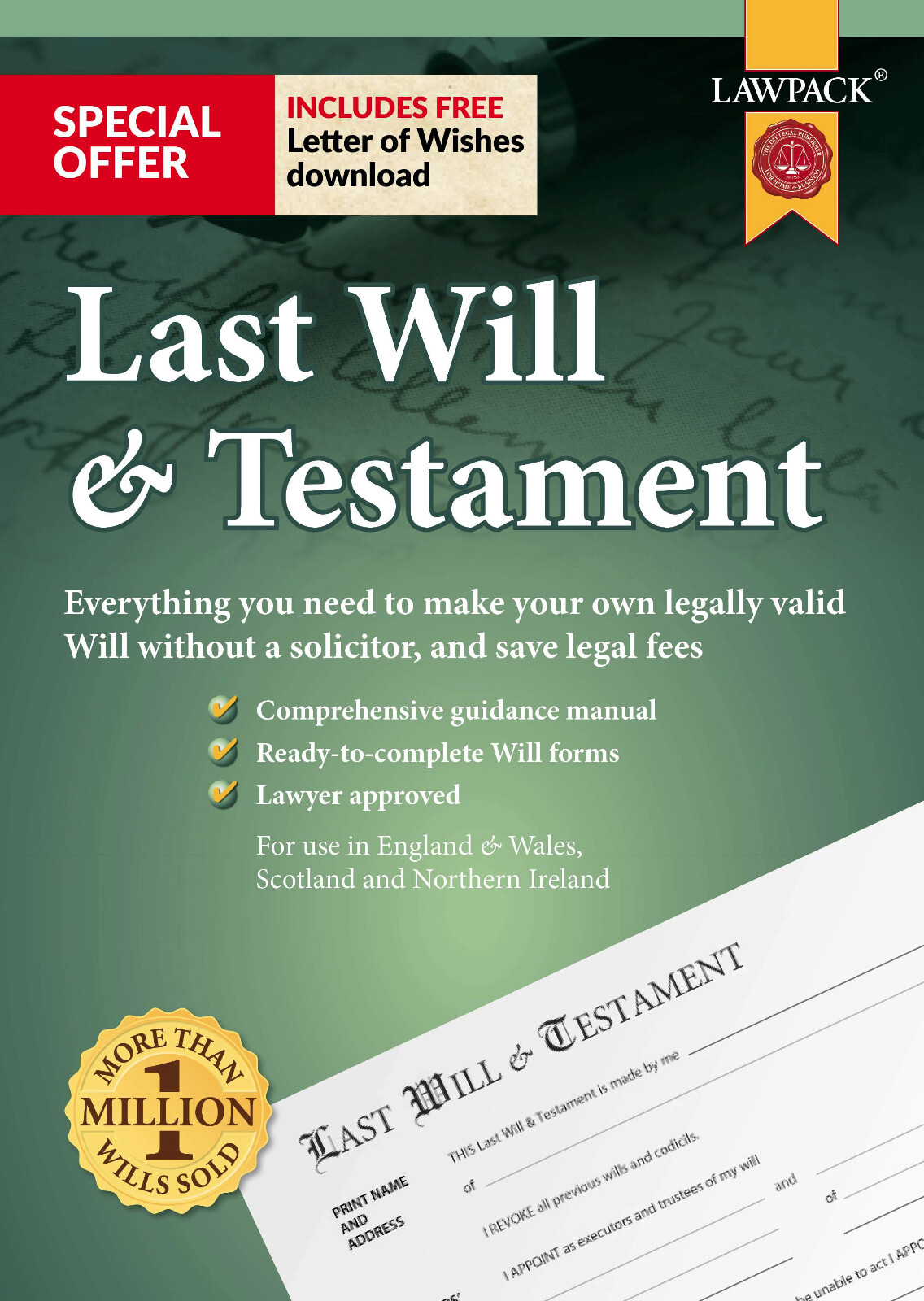 Last Will & Testament Superior Kit by Lawpack