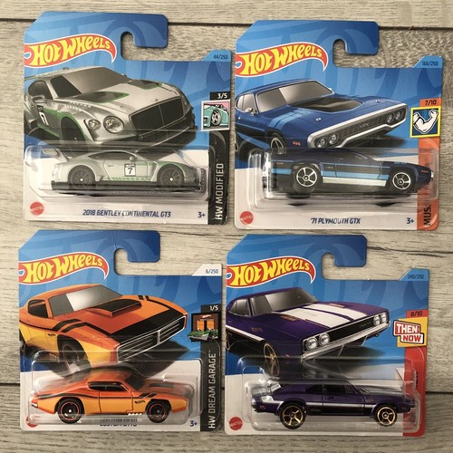 Hot wheels Autos x 4 Neu in Packungen Bentley - Plymouth - Dodge Charger - Custom. - Bild 10 von 24