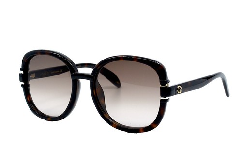 New Gucci GG1325S 012 Dark Brown Havana/Brown with Light  display picture 2