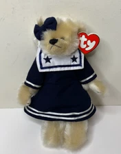 Ty Plush Bear Attic Treasures Breezy 8" Stuffed Jointed 1993 Animal Toy