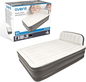 inflatable double bed with headboard
