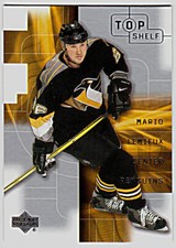 2001-02 UD TOP SHELF #34 MARIO LEMIEUX Pittsburgh Penguins Hockey Card