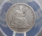 1857 "P" Seated Liberty Half Dollar 50c EF40 Detail #228 Extra Fine XF ECC&C Inc