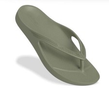 Lightfeet Unisex Arch Support Thongs Khaki 
