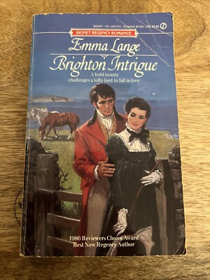 Brighton Intrigue By Emma Lange Paperback Book (1988) First Edition 