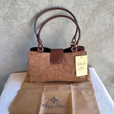 PATRICIA NASH NAPPA ETCHED FLORAL RIENZO SHOULDER