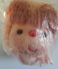 Vintage redhead Doll Head Hands w/ red yarn hair Crafting 4" 5"
