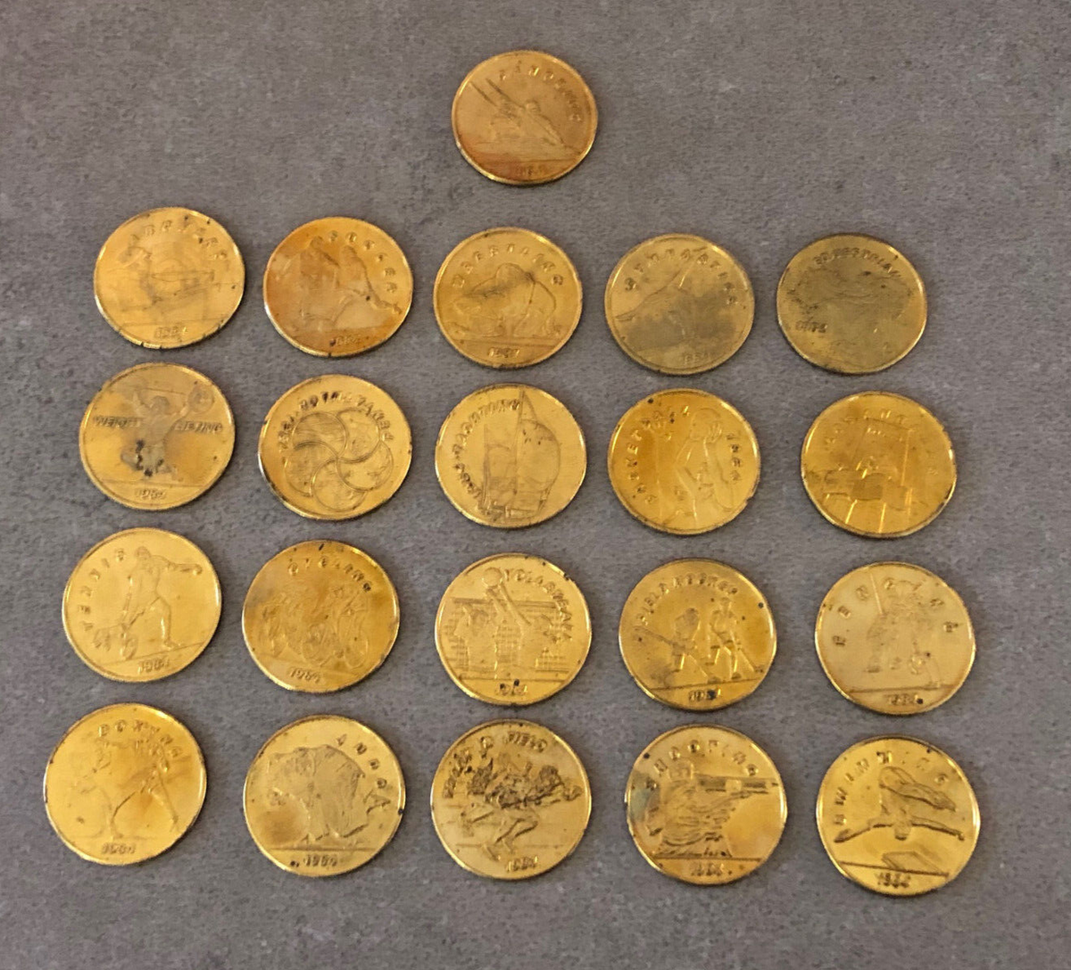 1984 Lot 21 Token Coins of Games of the XXIIIrd Olympic Los