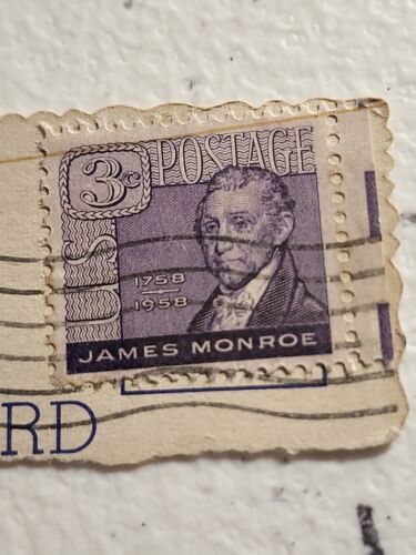 US 1958 3c James Monroe - 5th U.S. President Used - #5832 - Afbeelding 1 van 2