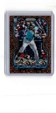 2021 Panini Prizm Bronze Donut Circles Lewin Diaz Rookie 12/40 Marlins #50