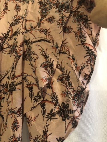 Maurices Womens Sz XS Mauve Floral Print Boho Blouse W/Ruffle Sleeve Summer Top - Bild 2 von 9
