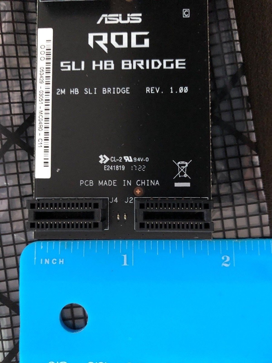 Asus Rog 1080 Sli Bridge Asus ROG SLI-Bridge HB (2-Way) 60 Mm