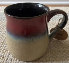 Boston Warehouse Trading Corp Red Berry Drip Glaze Ombre Jumbo 24 oz Belly Mug
