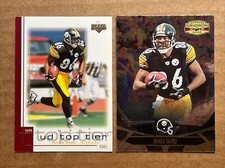 Hines Ward 2001 Upper Deck Top Tier & 2008 Gridiron Gear Foil Football Cards.