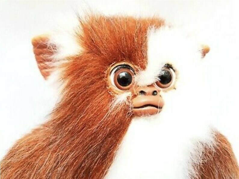 Peluche Vintage Gizmo (Gremlins) 1990, Marque Quiron Spain Warner Bros - Occasion, Emballage D'origine Ouvert