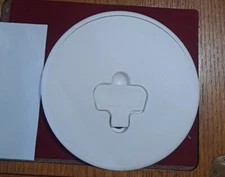 T-H Marine Deck Plate OFF White  P# DPCAM-6-MSC