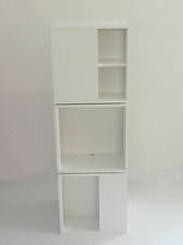 Regalturm weiß, drehbar, 122 cm Höhe