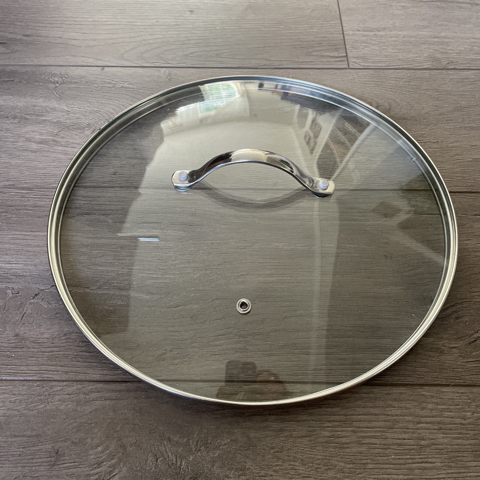 Crofton 12” Stainless Steel Skillet Sauté Fry Pan With Glass Lid eBay