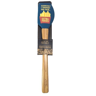 Spatula Exercise I Thought You Meant Extra Fries Silicone Wood Handle Gift NEW