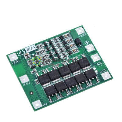 4S 16.8V 40A Li-ion Lithium Battery BMS Protection Board Charger Enhanced