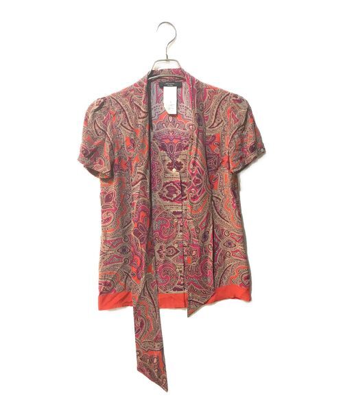 Weekend Max Mara Bowtie Paisley Silk Blouse Size S