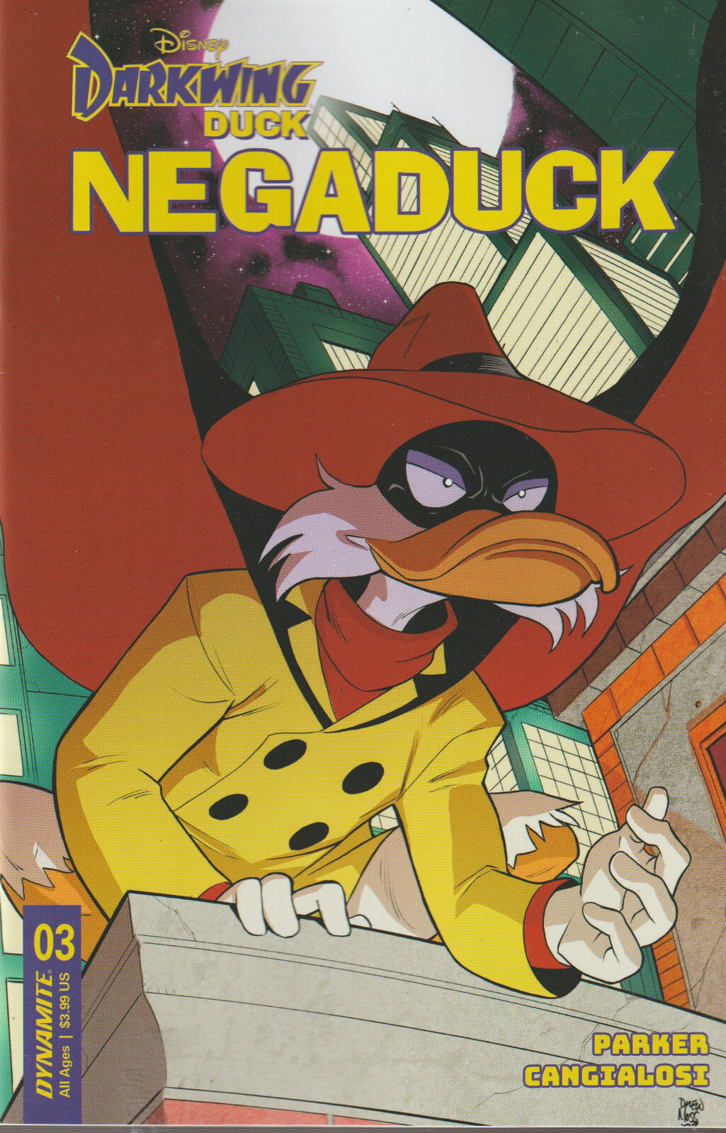 DYNAMITE COMICS DARKWING DUCK NEGADUCK #3 DECEMBER 2023 VARIANT B 1ST PRINT NM
