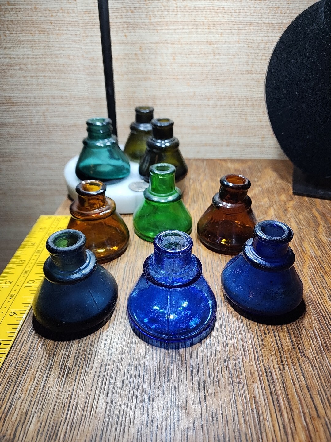 Lot / 9 Cone Ink Bottles Carters 1897 & Carter & Blanks Minor Chiggers No Cracks eBay