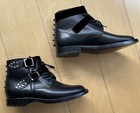 Saint Laurent Ranger Bow Leather Boots w/Velvet Straps Black EU39.5 — photo 1