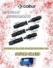 MC4 CABUR CONNETTORI MASCHIO FEMMINA PER PANNELLI SOLARI FOTOVOLTAICI 30A 2022