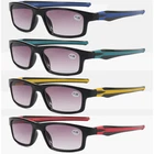 4 Pairs Tinted Reading Glasses Outdoor Sunglasses Readers Presbyopic +1.0 to 4.0