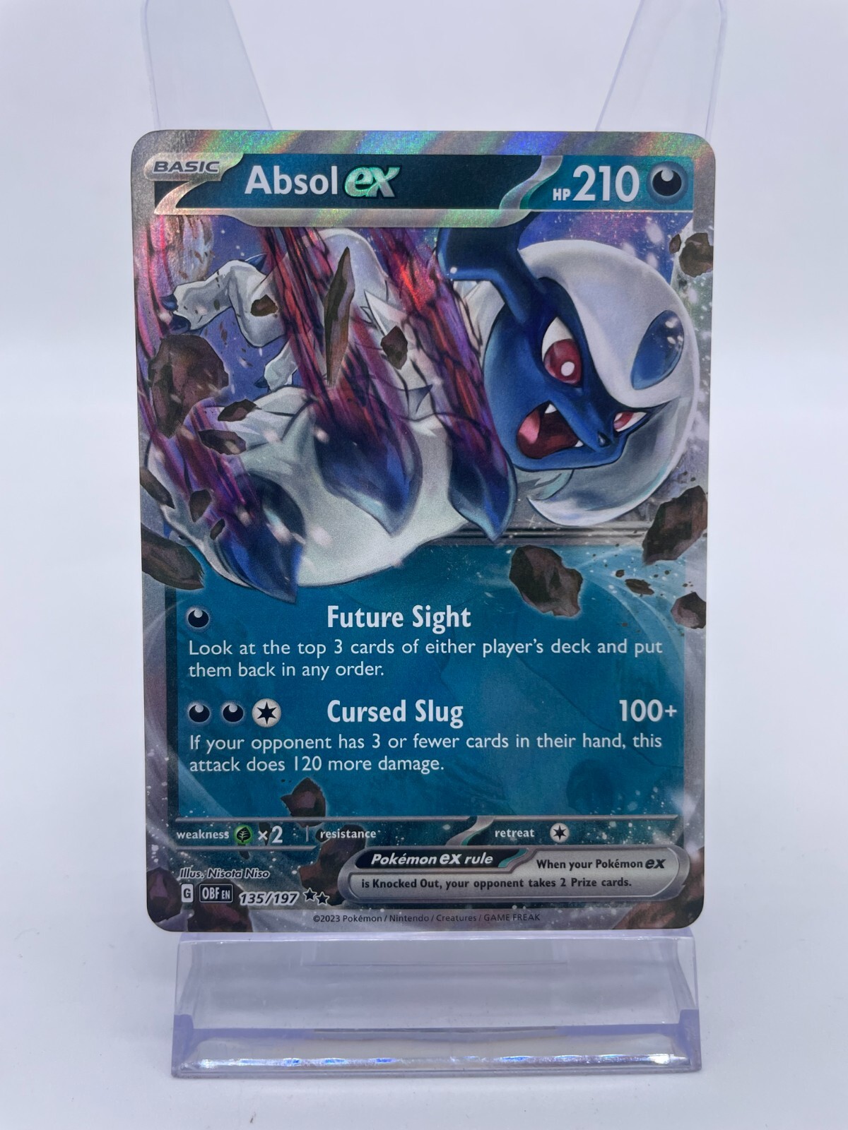 Pokémon TCG Absol ex SV03: Obsidian Flames 135/197 Holo Double Rare