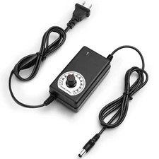 AC to DC Adjustable Power Supply 100-240V AC to 3-12V DC 24W Power Adapter Sp...